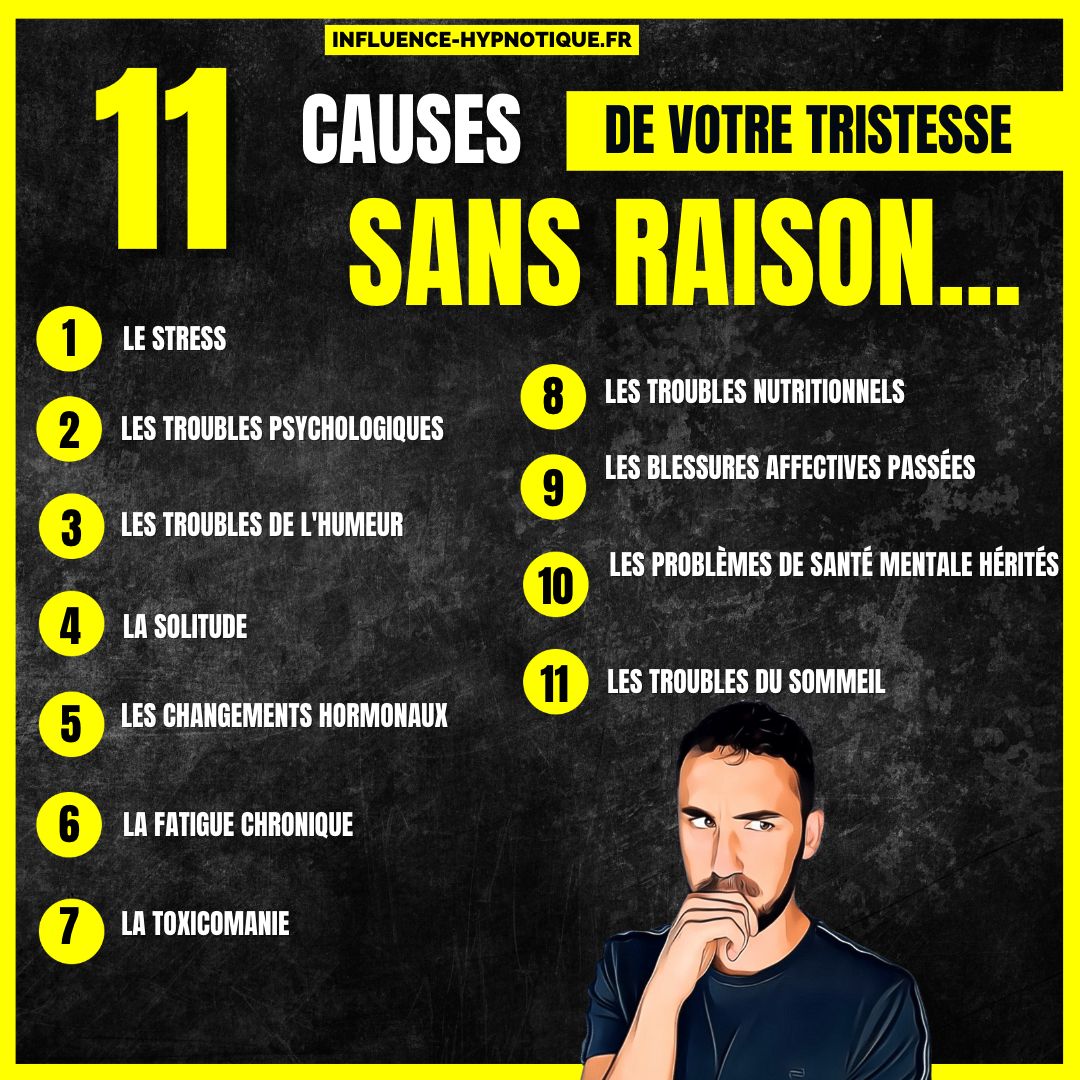 Pourquoi je suis triste sans raison ? 11 causes les plus courantes