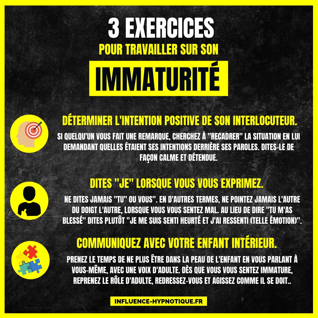 3 exercices pour travailler sur son immaturité émotionnelle