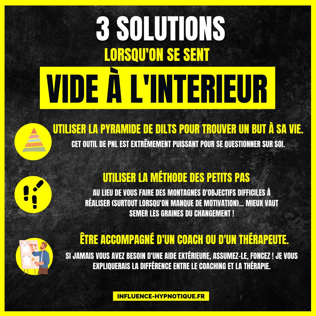 solution quand on a la sensation de se sentir vide